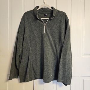 Eddie Bauer Women's Heathered Gray Quarter-Zip Pullover